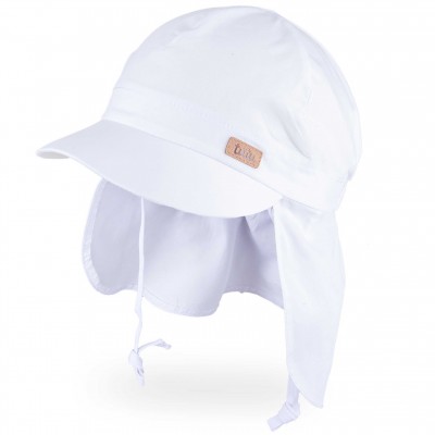 TUTU kepurė su snapeliu, kaklo apsauga ir raišteliais (balta)